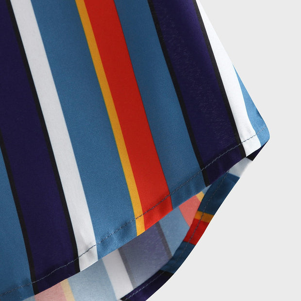 Men's Shirt Beach Rainbow Shirt