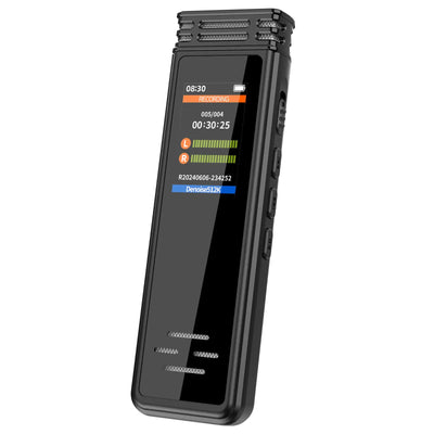 Digital Voice Recorder with Indicator Light Color Screen Small Voice Recorder with Playback 40 Hours Voice Activated Recorder Noise Reduction Sound Recorder for StudentsMeeting
