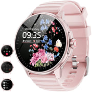 3Cloudge Smart Watch for Men Women Answer/Make Calls 1.39Touch Screen Fitness Tracker with 110+Sports ModesVoice Assistant Fitness WatchIP67 Waterproof Smartwatch for Android iOS