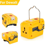 For Dewalt Battery Power Supply Inverter DC 18-20V AC 120V/220V Dual USB Outdoor Camping Battery Adapter Power Tool Accessories