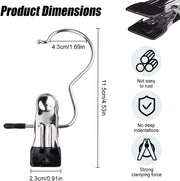 SpaceSaver 360° Rotating Boot Hanger – Portable & Space-Saving Stainless Steel Clip for Closet & Travel