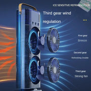 BreezeGlow™ 2-in-1 Dual Mist Cooling Fan – Chill, Hydrate & Light Up Your Space