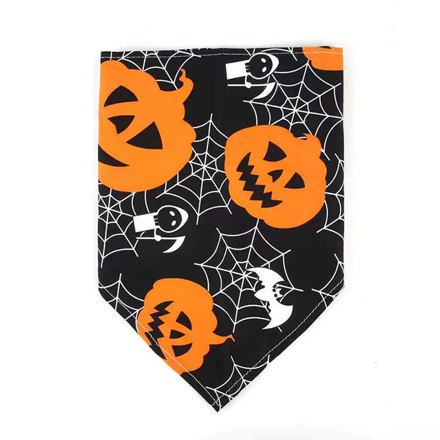 Pet Halloween Skull Triangle Scarf and Collar Decoration