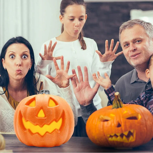 Luminous Hollow Pumpkin Lantern Halloween LED Decor