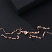 "Couple Bracelet with Simple Projection in 100 Languages"