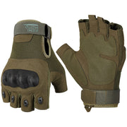 KEMIMOTO Fingerless Tactical Gloves for Men Motorcycle Gloves for Outdoor Work Sports Fingerless Cycling Gloves for Hunting Hiking Camping