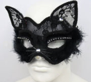 Halloween Cosplay Fox Lace Eye Mask Half Face Mask