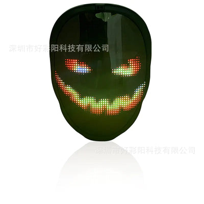 LED Colorful APP Face Changing Mask for Halloween