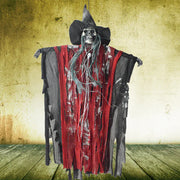 Halloween Voice-Activated Scary Skeleton Witch Decor