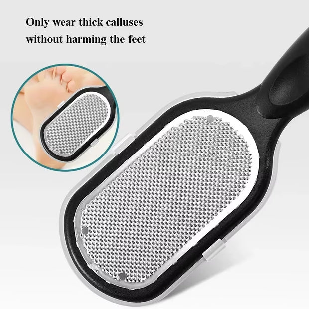SilkyStep Pro – Double-Sided Stainless Steel Foot File for Callus & Dead Skin Removal