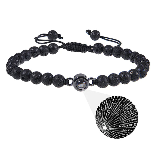 Frosted 100 Languages Projection Bracelet