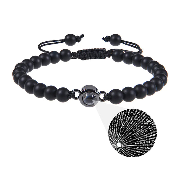 Frosted 100 Languages Projection Bracelet