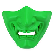 Halloween Glow Tactical Mask with Scary Face Design