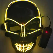 LED Skull Mask for Halloween Party (Glow in the Dark)