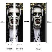 Halloween Scary Nun Ghost Stickers (Set of 3)
