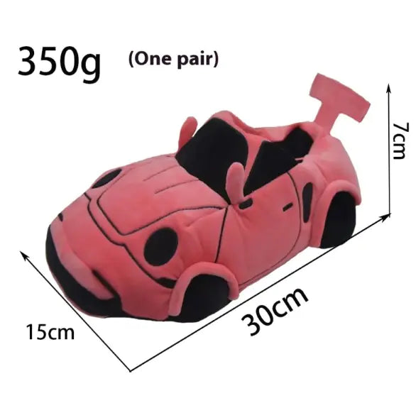 Car Plush Indoor Slippers