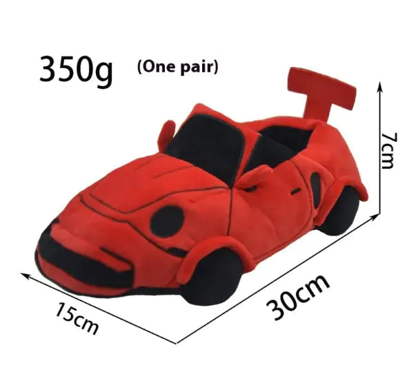 Car Plush Indoor Slippers