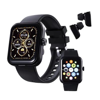 Zividodo Smart Watch with Earbuds1.85" HD Smartwatch for Men Women with Monitor/Pedometer/CaloriesSports Fitness Tracker Watch IP67 Waterproof Activity Tracker for Android iOS
