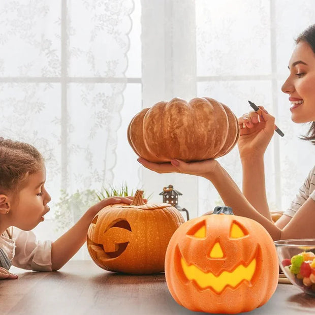 Luminous Hollow Pumpkin Lantern Halloween LED Decor
